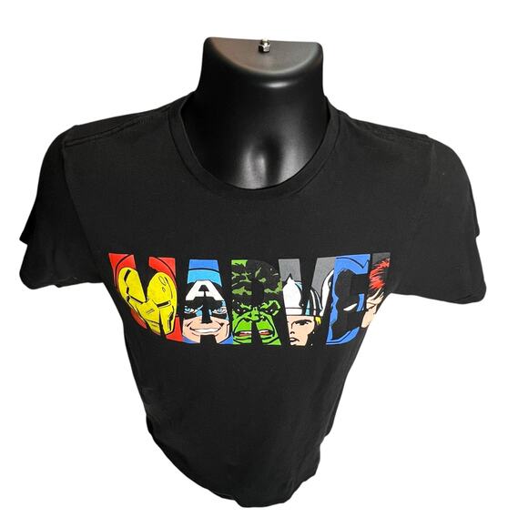 Marvel Comics Avengers T-Shirt – Black, Size S – Iron Man, Captain America, Thor - Picture 5 of 8